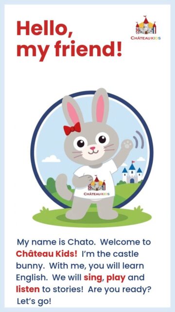 🐰🏰 Hello, my friend!

Tanıştıralım: Bu Chato, ChâteauKIDS’in yeni kahramanı! 💛

Chato ile çocuklar İngilizceyi şarkı söyleyerek, oynayarak ve hikâyeler dinleyerek öğrenir. Öğrenmek bir ders gibi değil, bir maceranın içinde olmak gibi. ✨

🎵 Söyle
🎲 Oyna
📖 Dinle

Küçük kâşiflerimiz Chato’nun kitabıyla İngilizceyle ilk adımlarını atmaya hazır mı? Are you ready? Let’s go! 🚀

📚 Daha fazlası için: www.chateaukids.com

#ChâteauKIDS #Chato #Çocuklarİçinİngilizce #İngilizceÖğreniyorum #cocukingilizceegitimi